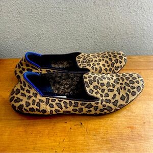Rothy's The Flat Rounded Toe Leopard Cheetah Women's Shoes Size 8